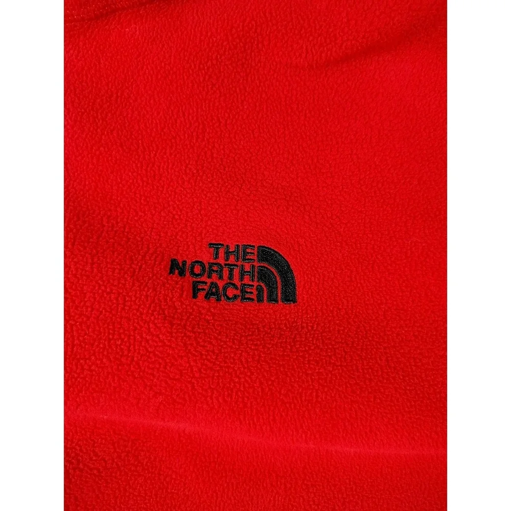 The North Face Pullover Mens XL Red Fleece 1/4 Zip Polartec Hiking Gorpcore